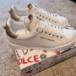 Dolce Gabanna Sneakers, $595. Includes dust bag and box.